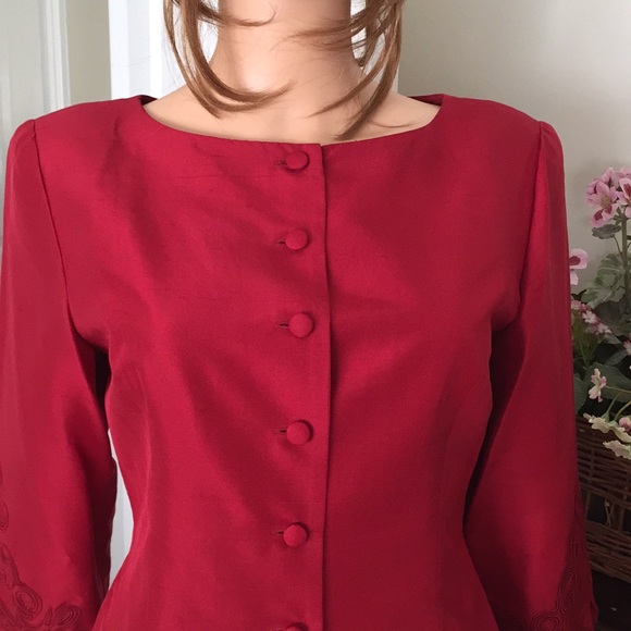 Talbots pure silk blouse jacket - Picture 4 of 13